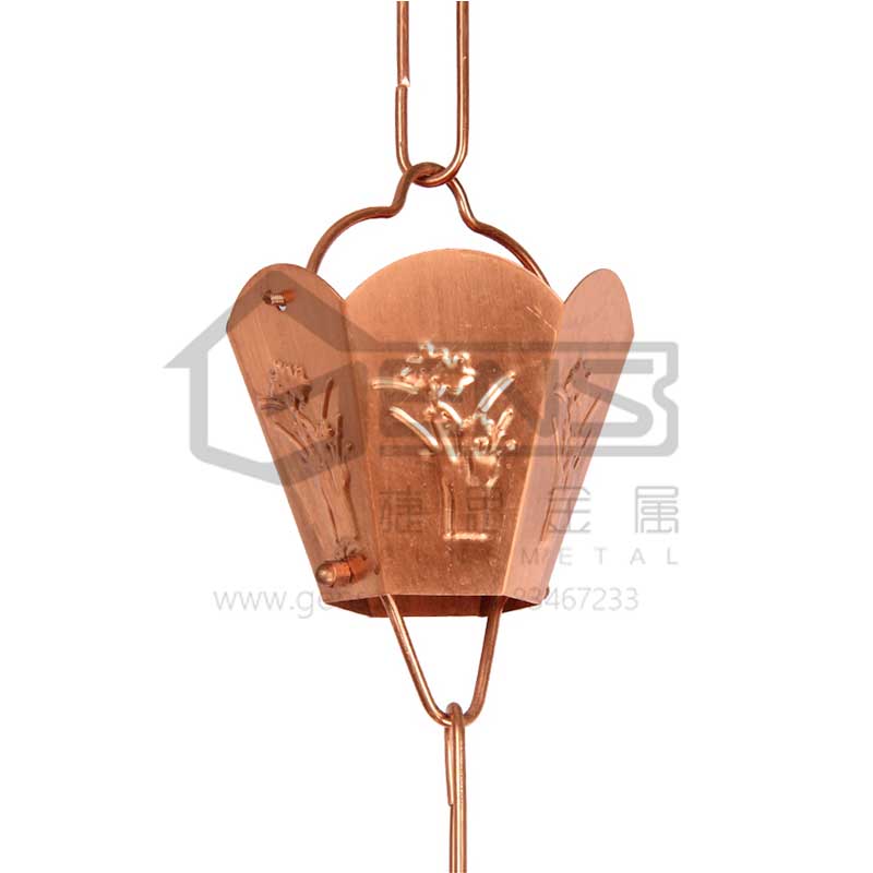 兰花锁樋 金属装饰排水链 GBGRC01004