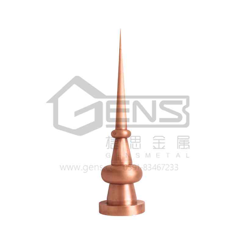 铜尖顶 塔尖 铜避雷针 GBGLR01012