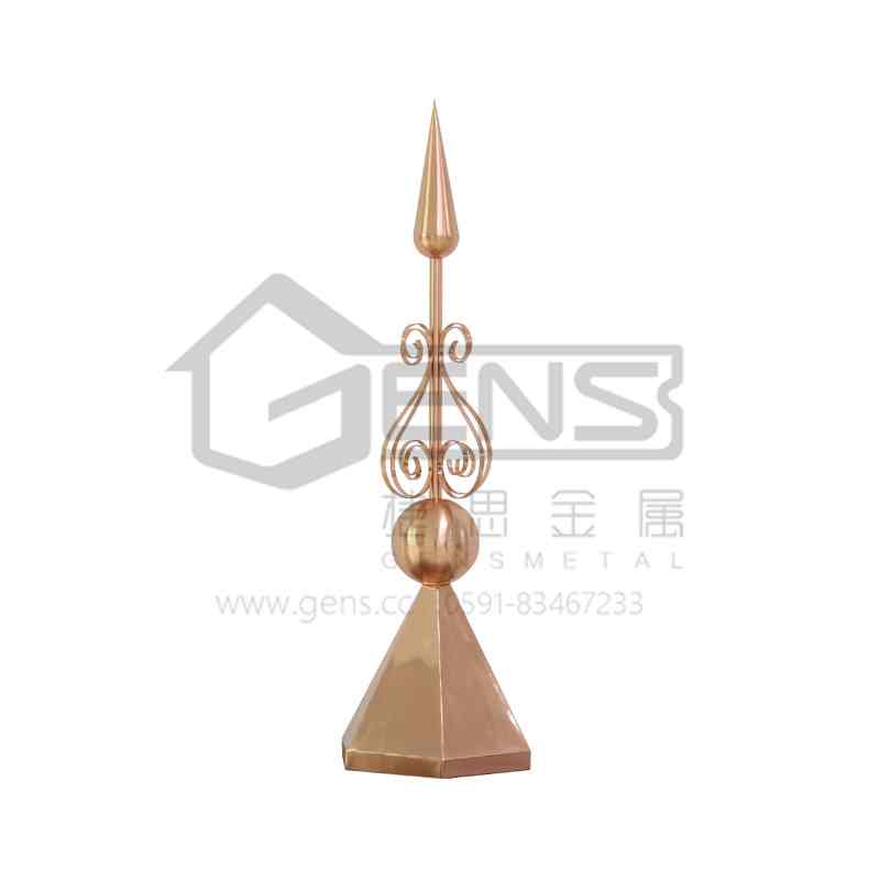 铜尖顶 塔尖 铜避雷针 GBGLR01021